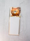 Магнитный блок для записей с карандашом «Animal family», orange, 10х27 см