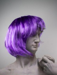 Парик карнавальный "Fancy chic", purple (25 см)