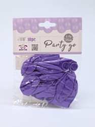 Набор воздушных шаров 10 шт. "Mellow magic", purple (25 см)