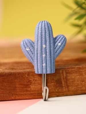 Крючок на липучке «Cactus yo», blue