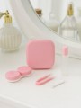 Контейнер для линз «Classic square», pink