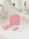 Контейнер для линз «Classic square», pink