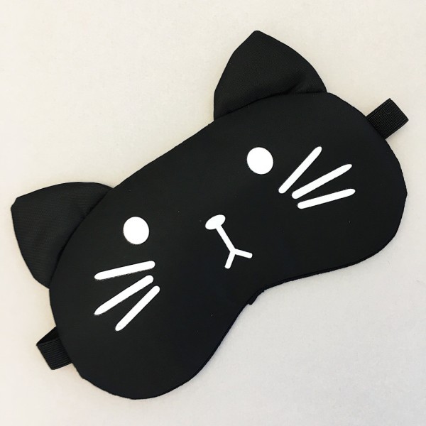 Маска для сна гелевая "Black cat" 