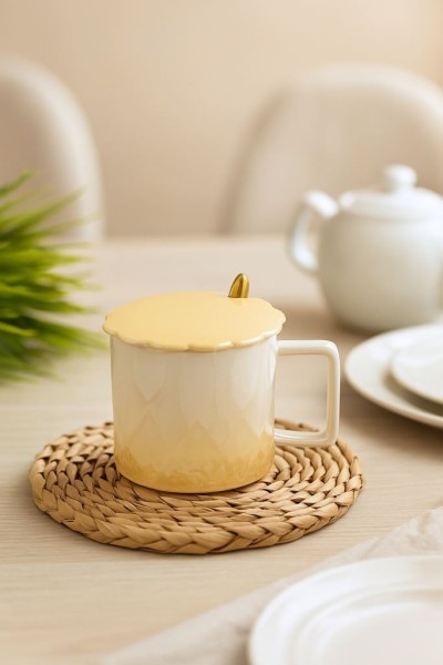 Кружка «Sparkle of pearls», yellow (300 ml) 