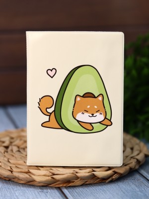 Обложка для паспорта Аниме «Shiba inu avocado»