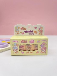 Набор декоративного скотча 4 шт. "Cute ballon" yellow