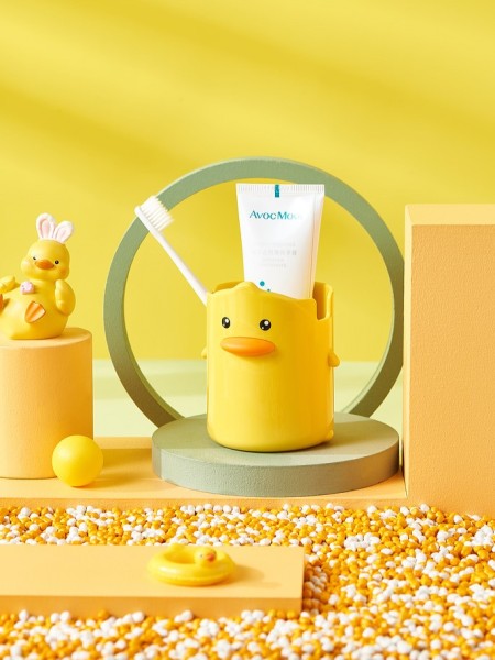 Стакан для зубных щеток "Little duck", yellow 