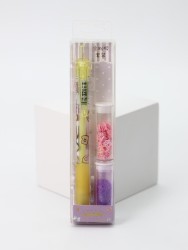 Клеевая ручка с блестками 2 цветов, "Princess Handmade,  yellow pen"