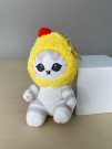 Мягкая игрушка - брелок "Cat shrimp", grey, 13 см