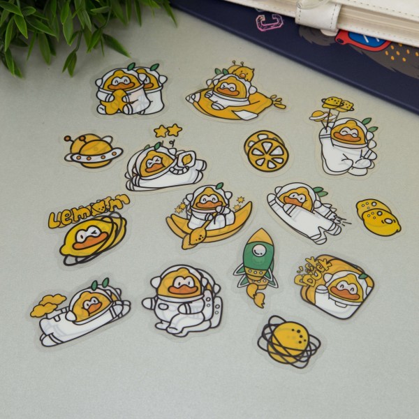 Наклейки "Lemon duck", yellow 