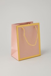 Пакет подарочный (XS) «Classic line», light pink (19.5*14.5*10)