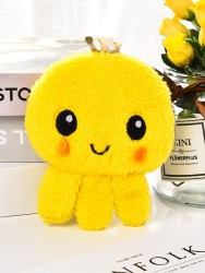 Кошелёк плюшевый "Yellow Octopus", yellow (12*12 см)