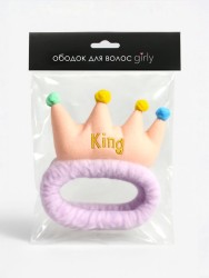 Повязка на голову GIRLY "Princess", purple