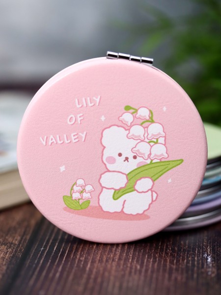 Зеркало "Bear lily of valley", pink 