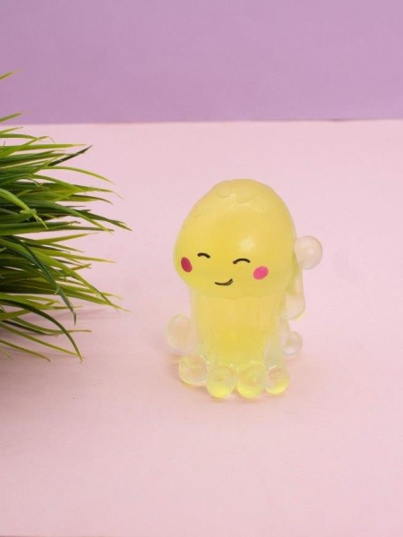 Мялка - антистресс «Cute octopus», yellow 