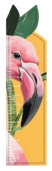 Линейка ECO из дерева iLikeGift "Flamingo face"