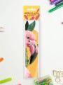 Линейка ECO из дерева iLikeGift "Flamingo face"