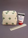 Косметичка "Drawings, cactus", white (12.5*12.5*6.5)