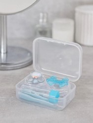 Контейнер для линз "Clear bear", blue
