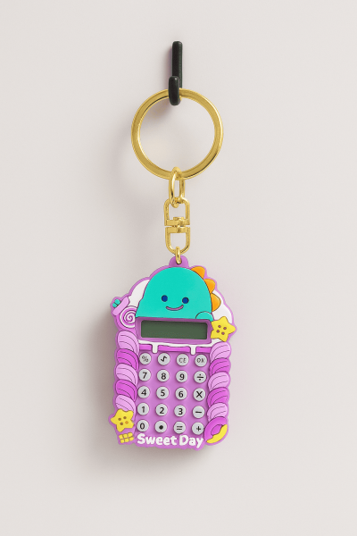 Брелок-калькулятор "Naughty little dinosaur", purple 