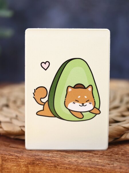 Держатель для карт Аниме «Shiba inu avocado» (6,5 х 9,5 см) 