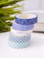 Набор декоративного скотча "Patterns", blue series, mix