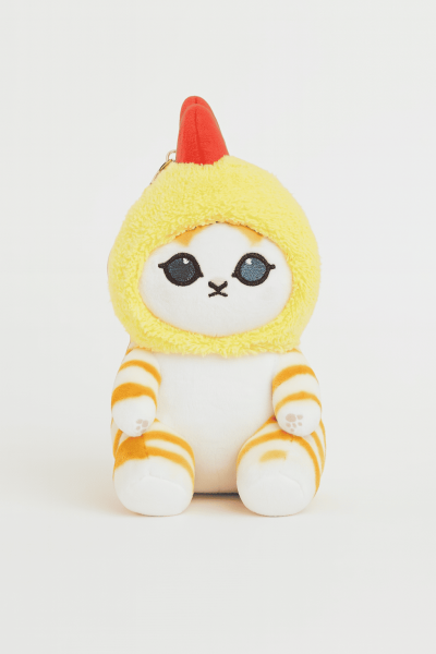 Мягкая игрушка - брелок "Cat shrimp", ginger, 13 см 
