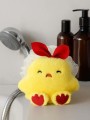 Мочалка - игрушка для душа "Chick red bow"