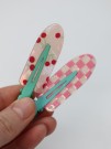 Набор заколок для волос GIRLY 2 шт. "Cherry summer", red