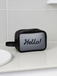 Косметичка "Hello", black (18х25х11 см)