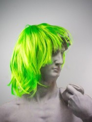 Парик карнавальный "Fancy chic", green (25 см)