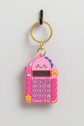 Брелок-калькулятор "Naughty little dinosaur", pink