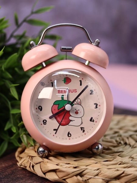 Часы-будильник «Fruity Friends», pink (13,5х10 см) 