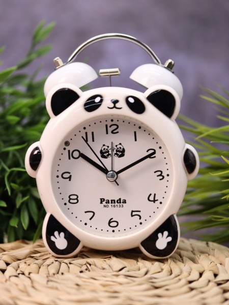 Часы-будильник "Panda", white (14х11 см) 
