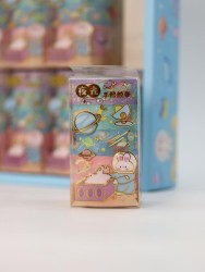 Набор декоративного скотча 5 шт. "Space bunny", purple (1.5см*2м)