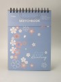 Скетчбук (B5) "Nice flowers", blue (18*25) 30 л. 130 г/м