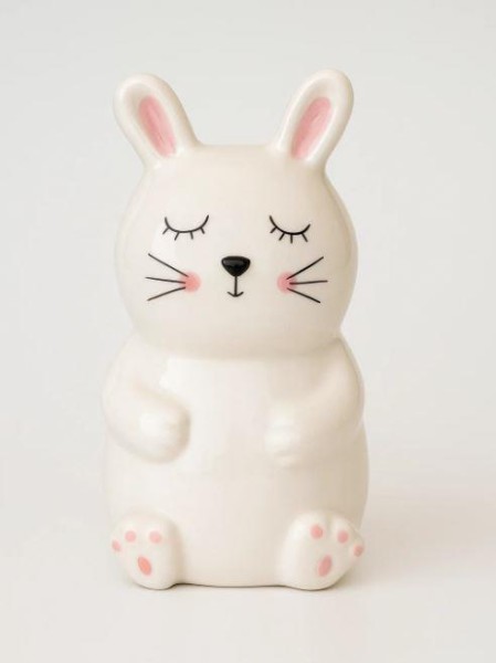 Копилка керамическая «Sleepy bunny», white (12х8 см) 