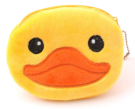 Кошелёк плюшевый "Happy duck", yellow (10*11 см)