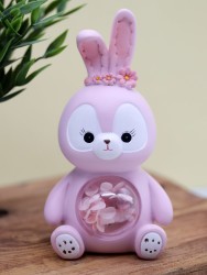 Ночник «Flower bunny», pink (20 см), пластик