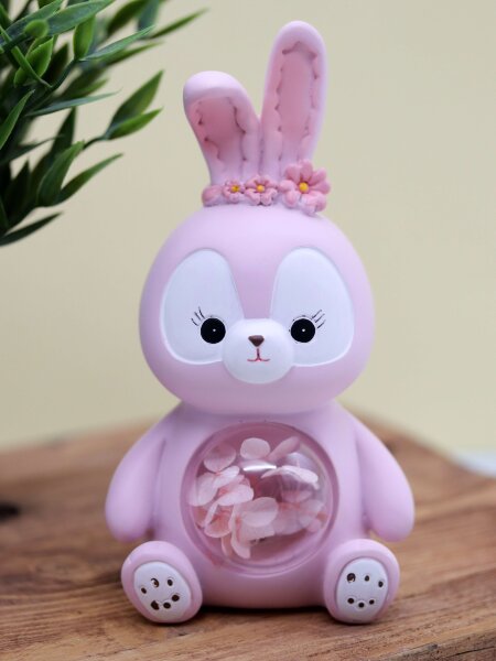 Ночник «Flower bunny», pink (20 см), пластик 