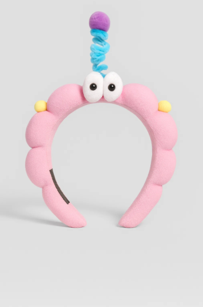 Плюшевый ободок для волос GIRLY "Funny", pink 