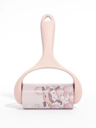Ролик для чистки одежды iLikeGift "Girl and pink flower", 10 см*60 листов