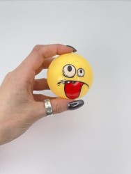 Мялка - антистресс «Funny face», yellow