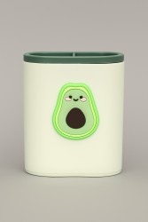 Органайзер для канцелярских принадлежностей "Happy avocado", green