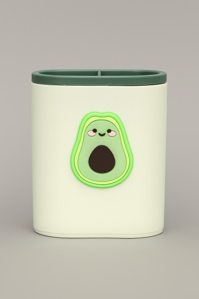 Органайзер для канцелярских принадлежностей "Happy avocado", green 