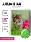 Алмазная мозаика картина стразами "Котёнок", 15х20 см
