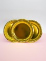 Набор бумажных тарелок 20 шт. "Golden party" (230 мм)