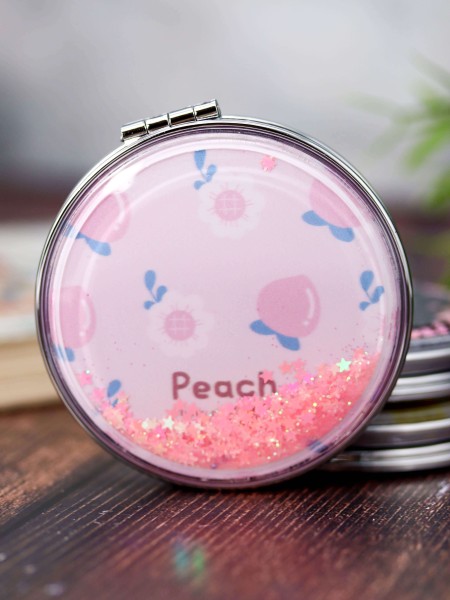 Зеркало "Nice peach with flowers", pink 