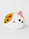 Кошелёк плюшевый "Smiling cat", brown (11,5*12,5 см)