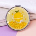 Зеркало-шейкер раскладное "Fuit lemon", yellow (7*7 см)